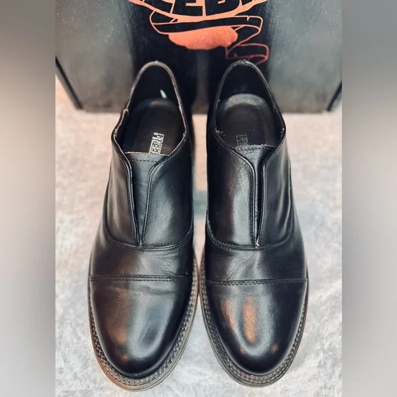 Freebird Men's Detrick Oxford Dress Slip On Leather Low Heel Black Size 10. - Picture 6 of 12